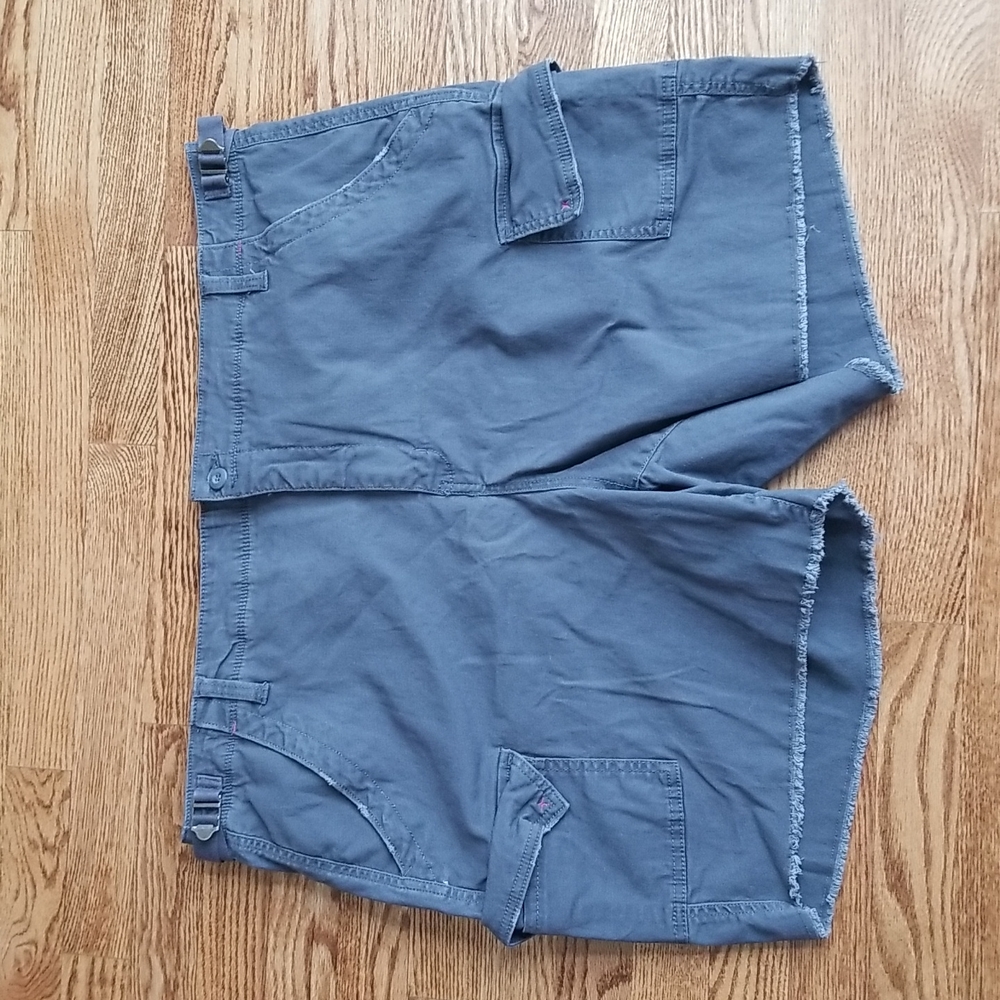 (22W) Terra & Sky Womens Cotton Blend Cargo Shorts Outdoor Camping Summer